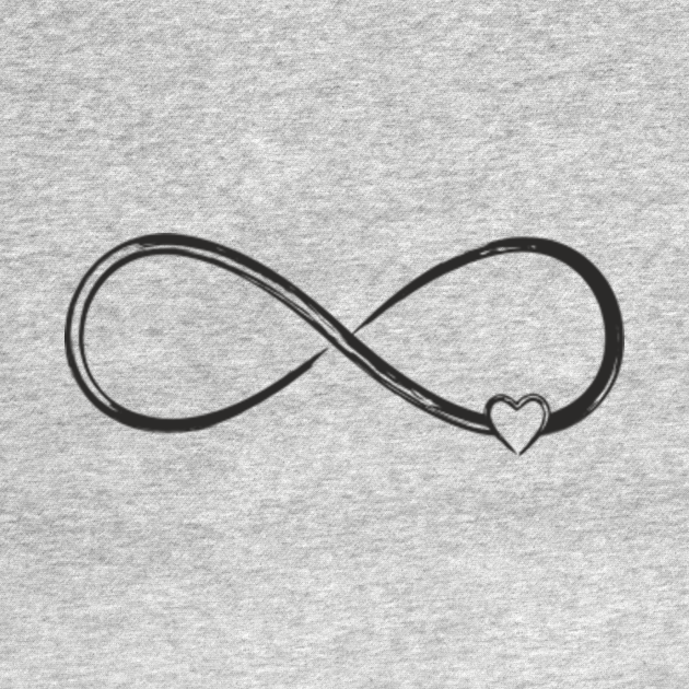 Infinity Heart Sign Symbol Gift Idea - Infinity Symbol - T-Shirt